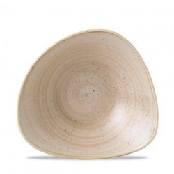 Салатник треугольный 0,37 л d18,5 см, без борта, Stonecast, цвет Nutmeg Cream