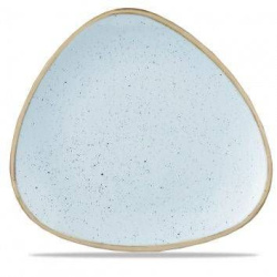 Тарелка мелкая треугольная 31,1 см, без борта, Stonecast, цвет Duck Egg Blue