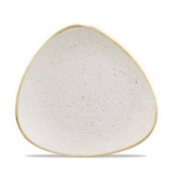 Тарелка мелкая треугольная CHURCHILL Stonecast d 192vм, без борта, цвет Barley White Speckle SWHSTR71