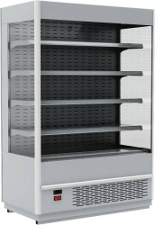 Холодильная горка гастрономическая Carboma FC20-07 VM 1,0-2 (ночная шторка, 9006-9005)