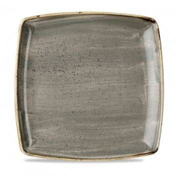 Тарелка мелкая квадратная CHURCHILL Stonecast 26,8см, без борта Peppercorn Grey SPGSDS101