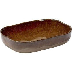 Блюдо Serax Merci №7 H30 мм, 145х105 мм глубокое песчаник, цвет коричневый