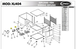 Коробка держатель для компонентов UNOX VE1130A0