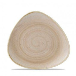 Тарелка мелкая треугольная CHURCHILL d 192мм, без борта, Stonecast, цвет Nutmeg Cream SNMSTR71