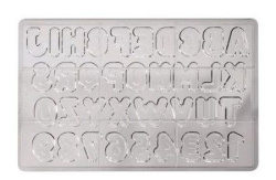 Форма для шоколада Martellato "Буквы латинские и Цифры" L 275 мм, B 175 мм
