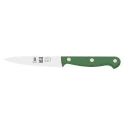 Нож для овощей Icel TECHNIC зеленый с волн. кромкой 100/200 мм.
