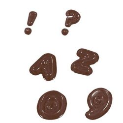 Форма для шоколада Martellato "Английский алфавит" L 240 мм, B 185 мм