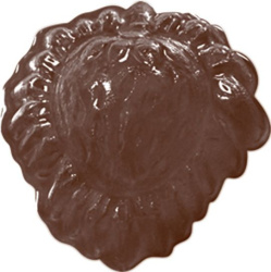 Форма для шоколада Martellato Клубника на листе d34мм h20мм, 11 ячеек