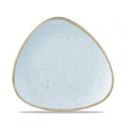 Тарелка мелкая треугольная CHURCHILL Stonecast d 192мм, без борта, цвет Duck Egg Blue SDESTR71