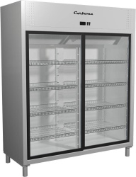 Шкаф холодильный Carboma R1400К INOX