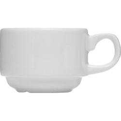Чашка кофейная Steelite White-Monaco белая 85 мл. D 60 мм. H 45 мм. L 85 мм.