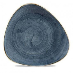 Тарелка мелкая треугольная CHURCHILL Stonecast d 265 мм цвет Blueberry SBBSTR101