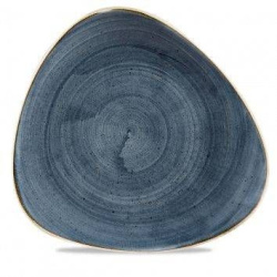 Тарелка мелкая треугольная CHURCHILL Stonecast d 311мм, без борта, Blueberry SBBSTR121