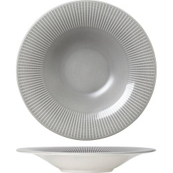 Тарелка для пасты «Виллоу Маст»; фарфор; 0, 89л; D=28, 5см; серый