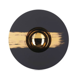 Тарелка REVOL Сфера d215 мм черно-золотая