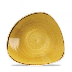 Салатник треугольный 0,37 л d18,5 см, без борта, Stonecast, цвет Mustard Seed Yellow