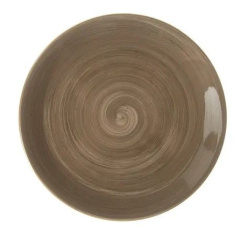 Тарелка Corone Natura серо-коричневая D 200 мм