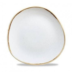 Тарелка мелкая "Волна" d26,4 см, без борта, Stonecast, цвет Barley White