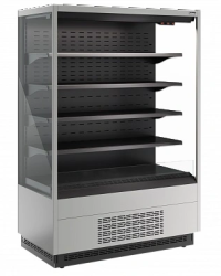 Холодильная горка гастрономическая Carboma FC20-07 VM 1,0-2 (версия 2.0) ночная шторка (9006-9005)