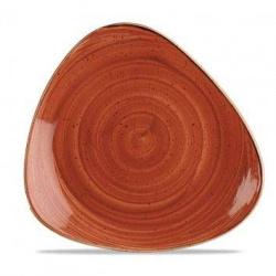 Тарелка треугольная CHURCHILL Stonecast Orange 26,5 см без борта SSOSTR101