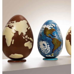 Форма для шоколада 3D Martellato "Яйцо фигурное с подставкой" D 125 мм, H 185 мм