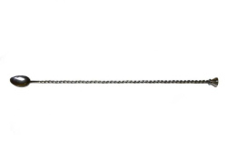Ложка для шейкера MGSteel витая с метал.кнопкой 40 см. нерж. BRS40FTS /1/200/