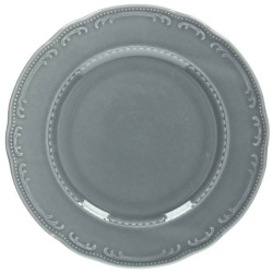 Тарелка Tognana В. Виена Шарм d280 мм, h24 мм фарфор серый