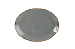 Тарелка Porland 18 см овальная темно-серый