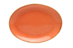 Тарелка 24 см овальная оранжевый Porland