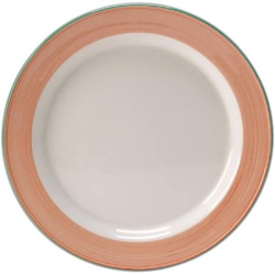 Тарелка Steelite Rio Pink бело-розовая D 255 мм. H 20 мм.