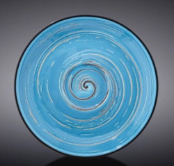 Блюдце Wilmax Spiral голубое D 150 мм