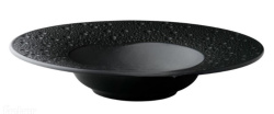 Тарелка Gural Porselen Moon D 270 мм глубокая, черная