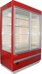 Холодильная горка мясная Carboma FC20-07 VV 1,0-1 STANDARD (фронт X5) (9006-9005 цвет серо-черный)