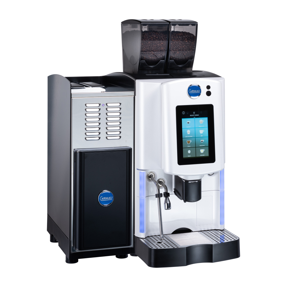 Кофемашина суперавтомат CARIMALI Optima Soft Plus свежее молоко, 2 бункера для зерен – фото 4 в каталоге Казани