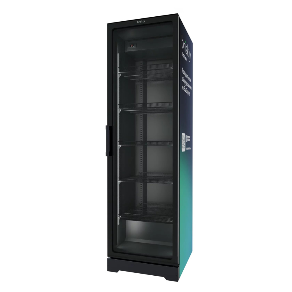 Шкаф холодильный Briskly Smart 5 Premium c безрамочной дверью (RAL 7024) – фото 2 в каталоге Казани