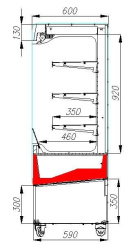 Холодильная горка гастрономическая Carboma FC16-06 VM 0,6-2 0430