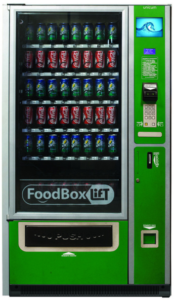 Аппарат вендинговый для упакованной продукции Unicum Food Box Lift для установки в термобокс