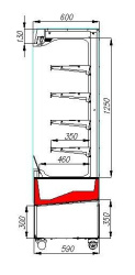 Холодильная горка гастрономическая Carboma FC18-06 VM 0,6-2 0430