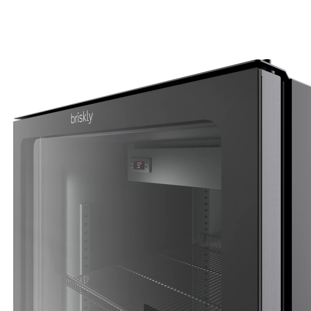 Шкаф холодильный Briskly Smart 7 Premium c безрамочной дверью (RAL 7024) – фото 3 в каталоге Казани