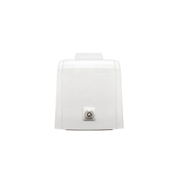Дозатор для жидкого мыла Hor БИЗНЕС X12 нажимной 1,2л, корпус белый, стекло и кнопка прозрачные