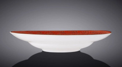 Тарелка Wilmax Splash красно-белая 500 мл, D 285 мм