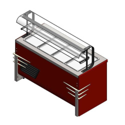 Прилавок холодильный Refettorio RC13A Case 1505x700x1320(860) h=20мм