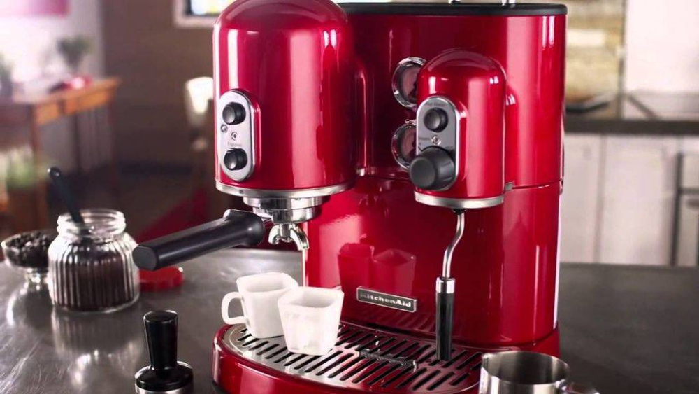 Кофемашина рожковая KitchenAid Artisan 5KES2102EER Espresso красная – фото 6 в каталоге Казани