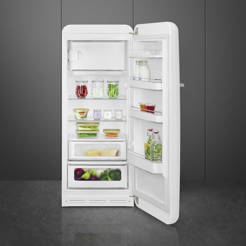 Холодильник SMEG FAB28RWH5 открывание слева направо – фото 8 в каталоге Казани