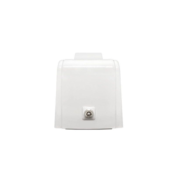 Дозатор для жидкого мыла Hor БИЗНЕС X12 нажимной 1,2л, корпус белый, стекло прозрачное, кнопка белая