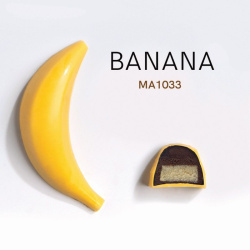 Форма для шоколада Martellato Банан 64х18мм h15мм, 10 гр., 16 ячеек, п/к