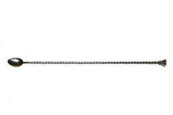 Ложка для шейкера MGSteel витая с метал.кнопкой 33 см. нерж. BRS33FTS /1/200/