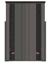 Прилавок нейтральный угловой 45 внешний Refettorio RU10AS45 Case 535х650х830мм