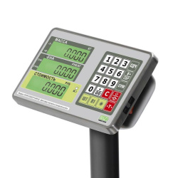 Весы напольные торговые MERTECH M-ER 335 ACP-300.50 "TURTLE" с расчетом стоимости товара LCD