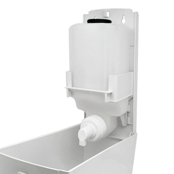 Дозатор для жидкого мыла Hor СТАНДАРТ X12 нажимной 1,2л, корпусные детали белые